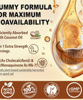 Vitamin D3 5000Iu & K2( As Mk7 ) 200Mcg Gummies + 600Mg Calcium, With Coconut Oil For High Absorption, Maximum Strength Vitamin D3 K2 Supplement - Support For Bones Muscle Teeth Immune, Vegan 2Packs