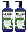 Dr Teal's Body Wash with Pure Epsom Salt, Cannabis Sativa Hemp Seed Oil, 24 fl oz (Pack of 2)