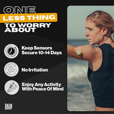 Skin Grip style Libre 2 Sensor Covers Compatible with Infusion Sets Patches w Cutout (Not for Libre 3) 10 14 Days SweatProof Pre-Cut Medical Adhesive Tape CGM Sensor Covers