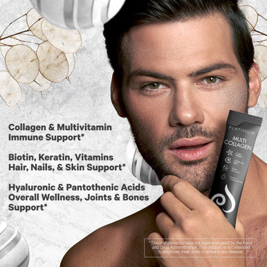 Codeage Multi Collagen and Biotin 10,000 mcg + Vitamin C B6 and D3 Keratin Hyaluronic Niacin 18 Amino s Stick Packs Supplement - 5 Types Collagen Protein 30 Powder Packets