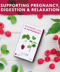 Nutra Tea - Raspberry Leaf & Peppermint Tea - Raspberry Leaf Tea For Pregnancy & Expectant Mothers - 20 Tea Bags - Herbal Tea - (1 Pack)