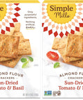 Simple Mills Almond Flour Crackers Family Size Fine Ground Sea Salt Gluten Vegan Healthy Snacks 7 Ounce (Pack of 1)