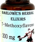 Barlowe's Herbal Elixirs 7-Methoxyflavone A.I. - 60 200mg VegiCaps - Stearate Free, Bottled in Glass!
