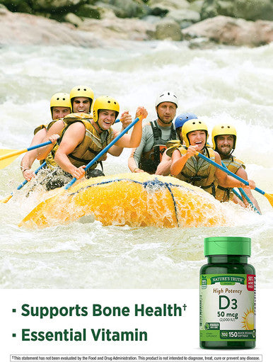 Nature's Truth High Potency Vitamin D3 2000 iu, 150 Count (Pack of 3)