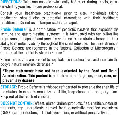 Xymogen Probio Defense - Pobiotics For Digestive Health - Daily Probiotic With Lactobacillus Rhamnosus Probiotic - Digestive Nutritional Supplements - Dairy Probiotics (84 Capsules)
