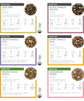 Teabloom Exceptional Loose Leaf Tea Chest World's Largest Tea Collection with 24 Varieties of USDA Organic Black Green White Oolong and Herbal Loose Tea Blends
