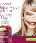 Vitamin B Complex Gummies For Adults With Vitamin C, B6, B12, Niacinamide, Folic Acid, Biotin, Calcium - Supports Energy & Metabolism - Vegan, Gluten Free, Gelatin - Chewable Strawberry Flavored