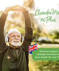 Healthspan Glucosamine & Chondroitin 70 Plus | 120 Capsules | Joint Health | 375mg Optiflex Glucosamine HCI & 300mg Chondroitin Sulphate 90% | with Vitamins C, D3 and Calcium
