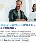 DR. EMIL NUTRITION 2100mg Organic Lions Mane Supplement Capsules Focus Mental Clarity and Cognition Nootropic Lion's Mane Mushroom Supplement with Organic Lions Mane
