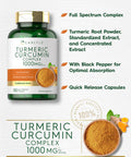 Carlyle Turmeric Curcumin With Black Pepper 1000Mg | 180 Capsules | Turmeric Complex Supplement | Non-Gmo, Gluten Free