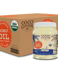 CocoGoodsCo Vietnam Single-Origin Organic Refined Coconut Oil (15 fl. oz) - Gluten-free, Non-GMO, No Cholesterol - Great for Cooking and Baking with No Coconut Flavor and Scent