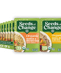 SEEDS OF CHANGE Organic Quinoa, Brown & Red Rice with Flaxseed, Microwaveable Ready to Heat, 8.5 Ounces (Pack of 6)