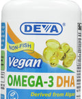 DEVA Vegan Vitamins DHA Softgels, 90 Count
