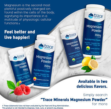 Trace Minerals Research Stress-X Magnesium Powder, 8.8 Ounce, Lemon Lime Flavor, Pack of 1