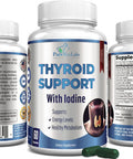 YUMMYVITE Thyroid Support With Iodine - Metabolism Booster, Energy Booster, Increase Focus - Premium Non-Gmo Thyroid Supplement 60 Capsules