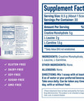 NativePath Creatine Monohydrate Powder with L-Leucine & L-Carnitine - Muscle Building Supplement for Men & Women - 30 Servings