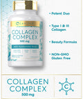 Carlyle Collagen Pills With Hyaluronic Acid 500Mg | 90 Capsules | Hydrolyzed Collagen Supplement | Non-Gmo, Gluten Free