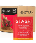 Stash Tea Ginger Peach Green Tea & Matcha Blend, Box of 100 Tea Bags (Packaging May Vary) | Zesty, fruity blend with peach, ginger and matcha notes, Non-GMO Project Verified and foil-sealed freshness
