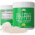 Peak Performance All 5 Multi-Collagen Protein Powder Peptides Multi-Collagen Contains All Types I, Ii, Iii,V, X. Keto, Paleo
