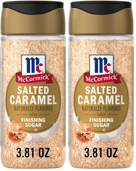McCormick Finishing Sugar, Pumpkin Spice, Limited Edition, Sweet Blend of Warm Pumpkin Spices, The Perfect Finish for Cookies, Muffins, Pancakes, Bread, and More, 3.66 oz (Pack of 2)