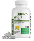 Bronson St. John'S Wort 700 Mg Per Serving Hypericum Perforatum Supports A Positive Mood - Non-Gmo, 180 Vegetarian Capsules