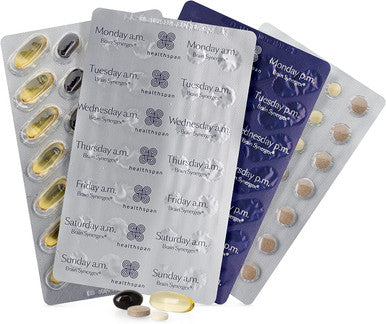 Healthspan Brain Synergex | 28 Day Supply | Brain Health Supplements | Ginkgo Biloba, Neuro-Vitamin Complex, Opti-Omega 3 & Phospholipid Complex | Friend of The Sea
