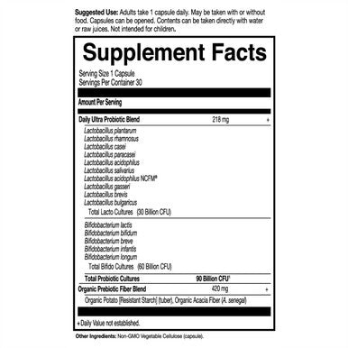 Garden of Life Probiotics For Women And Men Dr. Formulated Once Daily Ultra 90 Billion Adult Probiotic For Digestive Health Immune System Support Acidophilus Prebiotics 30 Vegetarian Capsules