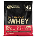 Optimum Nutrition Gold Standard 100% Whey Muscle Building And Recovery Protein Powder With Naturally Occurring Glutamine And Bcaa Amino Acids Double Rich Chocolate Flavour 146 Servings 4.53 Kg