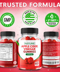 Built Nature Apple Cider Vinegar Gummies 1000Mg - Vitamin B12, Beetroot, Pomegranate, Natural Digestion, Detox, Weight Management & Immune Health - Raw Acv With The Mother, Vegan, Non-Gmo, Gluten-Free, 60 Gummies
