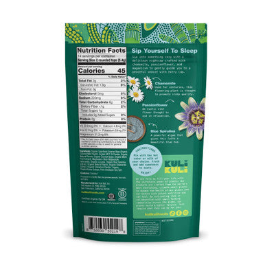 Kuli Kuli Vanilla Lavender Superfood Latte - Magnesium - Vegan & Organic Sleep Support with Chamomile Passionflower and Lavender - Plant-Based Drink