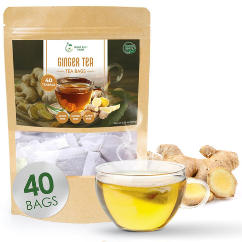 NHAT ANH FARM - Premium Stevia Tea Bags, 100 Stevia Tea Bags, 100% Natural Dried Leaves, Naturally Sweet Herbal Tea, Sugar-Free, Caffeine-Free, No Additives.