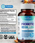 New Age Probiotics 60 Billion CFU with Prebiotic Formula Supplement