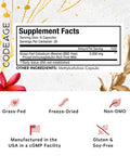 Codeage Colostrum Supplement, Grass-Fed Colostrum Prized First Milk Powder Immunoglobulin-Rich Capsules, Grass-Finished, Freeze-Dried, Immune, Muscles, and Gut Support, Non-Bioavailable GMO, 180 count