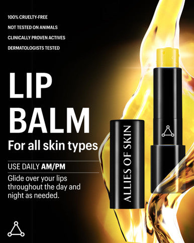Allies of Skin Peptide & Ceramide Repair Lip Balm with Palmitoyl Tripeptide-5 Ceramide NP Sea Buckthorn Oil Avocado and Sunflower Seed Oil Shea Butter Vitamin C & E. 3.8g/ 0.13 oz