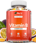 Vitamin B Complex Gummies for Adults & Kids - 90 Vegan Gummies - Vitamins B2, B3, B5, B6, B8, B9, B12, Zinc & Iodine - 3 Month Supply - Supports Energy Production