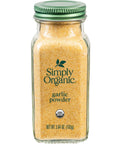 Simply Organic Garlic Powder, 3.64-Ounce Jar, Pure A-Grade Organic Garlic, Dried & Ground, Kosher, No ETO, Non GMO | Pure A-Grade Organic Garlic, Dried & Ground, Kosher, No ETO, Non GMO