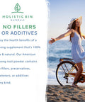 Holistic Bin Wild American Ginseng Powder Pure Organic Ginseng Supplement Made with Wild Harvested 20+ Year Old Roots from Appalachia (Panax Quinquefolius) | No Fillers or Additives (25 Grams)