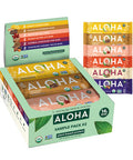 ALOHA Organic Plant Based Protein Bars - Sampler Pack 2nd Edition - 12 Bars Vegan Low Sugar Gluten-Free Paleo Low Carb Non-GMO No Stevia No Erythritol