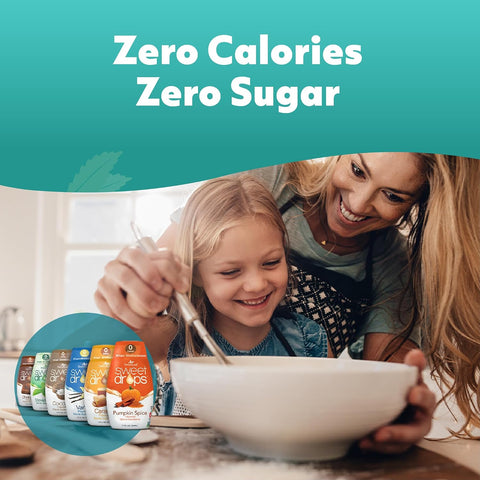 SweetLeaf Sweet Drops Flavored Stevia Liquid Sweetener Stevia Extract Zero Calories Gluten Keto Friendly Non GMO Natural Flavors Sugar Alternative Coconut 1.7 Fl Oz (Pack of 2)