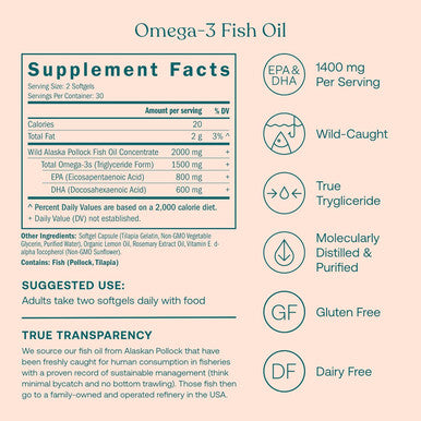 True Grace One Daily Women s Multivitamin 40+ (30 Vegan Tablets) Omega-3 Fish Oil (60 Softgels) & One Daily Women s Probiotic (30 Vegetarian Capsules) - 30-Day Supply of Each