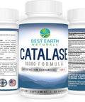 Best Earth Naturals Catalase Supplement 10,000 With Saw Palmetto, Biotin, Fo-Ti, Paba - Hair Supplements For Strong Hair - 60 Capsules