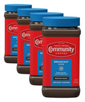 Community Coffee Breakfast Blend Instant Coffee, Medium Roast, 7 oz Jar (Pack of 4)