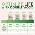 Magnesium Glycinate 400Mg, 180 Capsules (Vegan Safe, Third Party Tested, Gluten Free, Non-Gmo) High Absorption Magnesium By Double Wood Supplements