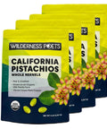 Wilderness Poets, Organic, Whole, Raw Pistachios - Grown in California, Fresh, Bright Green, Unsalted, Unroasted, Bulk Size (32 Ounce - 2 Pound)
