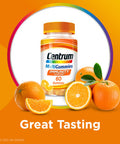 Centrum Multigummies Immunity Support Multivitamin Gummies For Men And Women Orange Flavour 60 Gummies (Packaging May Vary)