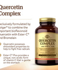 Solgar Quercetin Complex With Ester-C Plus 100 Vegetable Capsules - Supports Immune Health Antioxidant - Gentle On The Stomach Vitamin C - Non-Gmo Vegan Gluten/Dairy Free 50 Servings