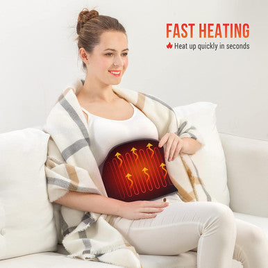 Snailax Heating Pad For Back Pain, Large Heating Pad For Cramps, 6 Heat Setting & 10 Timer Settings, 3 Vibration Modes, Heated Pad With Adjustable Strap, Lower Back Massager, Gifts For Mom, Dad