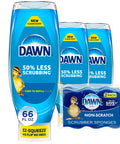 Dawn Ultra Ez-Squeeze Dish Soap Liquid Dishwashing Liquid Grease Removal Upside Down Bottle Original 3X22 Fl Oz Bundle