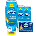 Dawn Ultra Ez-Squeeze Dish Soap Liquid Dishwashing Liquid Grease Removal Upside Down Bottle Original 3X22 Fl Oz Bundle