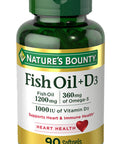 Nature's Bounty Fish Oil 1200 Mg + D3 1000 I.U